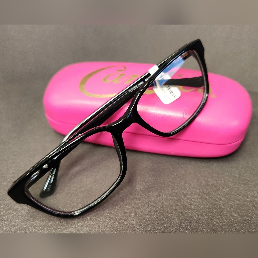 Candie's Black Eyeglasses with Pink Accent